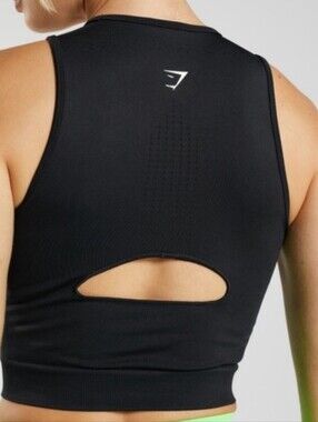 Gymshark Black Seamless Crop Tank